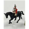 Image 2 : Vintage HandPainted Lead Mysor Lanser English Bobby and Plaster Soldier on Horse