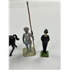 Image 3 : Vintage HandPainted Lead Mysor Lanser English Bobby and Plaster Soldier on Horse