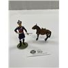 Image 1 : Vintage HandPainted Soldier and Horse