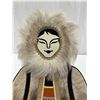 Image 2 : Vintage Inuit Seal Skin Hand Crafted Figure 19" Tall