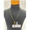 Image 1 : Vintage 10K Gold Braided Chain with Pendant