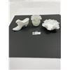 Image 1 : 3 Pieces Vintage Hobnail Milk Glass in Excellent Condition