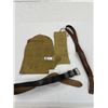 Image 1 : Lot of Military Items Belts Brass Etc.