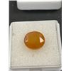 Image 2 : Huge Natural Orange Sapphire 9.07ct 11.62 x 10.39 x 7.25Oval Cut VS Clarity Madagascar