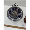 Image 2 : Mantel Clock and Tire Rim Wall Clock