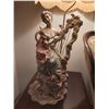 Image 2 : Italian Lamp - Woman Playing Harp 45"H x 20"D
