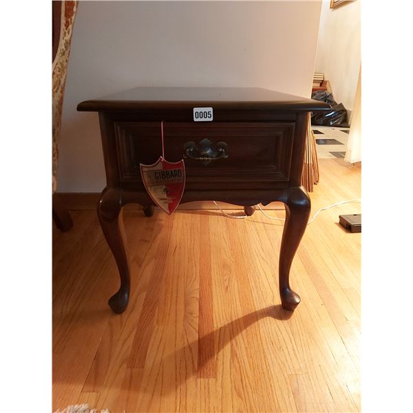 Gibbard Honduras Mahogany Side Table 20"W x 20"H x 26"D
