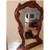 Image 2 : Wall Mirror with Marble Top Hallway Table 74.75"H x 36"W x 17"D