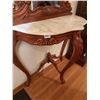 Image 3 : Wall Mirror with Marble Top Hallway Table 74.75"H x 36"W x 17"D