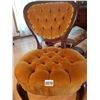 Image 3 : Gold Coloured Padded Chair 18"W x 34"H x 17.25"D