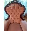 Image 2 : Rose Coloured Mahogany Arm Chair 28"W x 44"H x 24"D Valentino