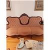 Image 1 : Rose Coloured Mahogany Couch - Valentino