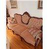Image 4 : Rose Coloured Mahogany Couch - Valentino