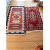 Image 1 : Mexican Rug 54"L x 27"W & Red Wool Rug 48"L 24"W