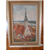 Image 1 : Church Painting - Artist Unknown 22"W x 31.5"H