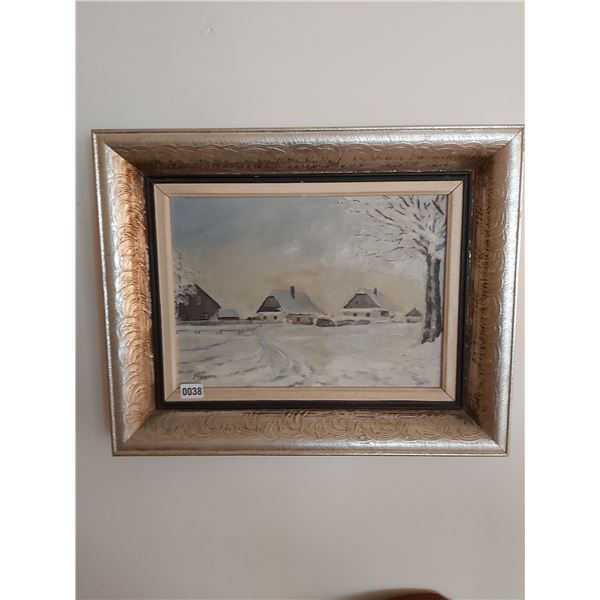 Winter Houses - Artist - Ran-54 25"W x 20"H