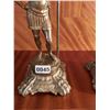Image 3 : Pair of Brass Roman Figure Candle Holders 19"H x 8.5"W
