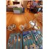 Image 4 : Assorted Silver Plated Utensils & Serving Dishes