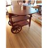 Image 1 : Tea Cart 19.5"W Collapsed 41.5"W Extended 27"L