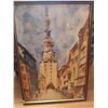 Image 1 : Clock Tower Painting 18.5"W x 26.5"H