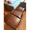 Image 1 : Set of 3 Nesting Tables Lg -16"W x 25.5"L x 24"H Med -14"W x 22"L x 23"H Sm -12"W x 18"L x 22"H