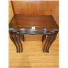 Image 4 : Set of 3 Nesting Tables Lg -16"W x 25.5"L x 24"H Med -14"W x 22"L x 23"H Sm -12"W x 18"L x 22"H