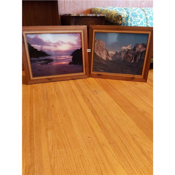 Ocean Picture & Mountain Picture 24.5"W x 20.5"H