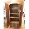 Image 1 : Bookshelf with Bottom Cupboard - 26"W x 76"H x 14.25"D