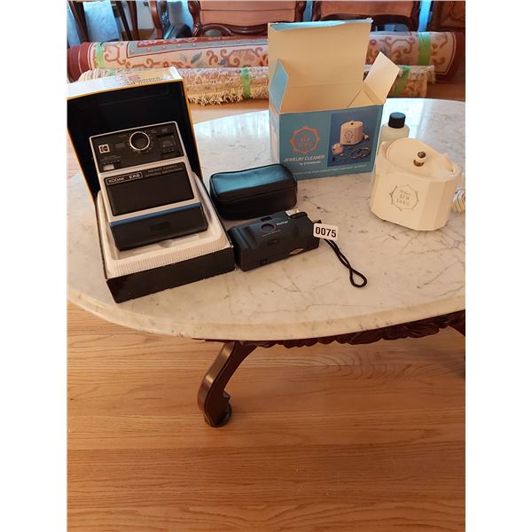 Kodak EK6 Instant Camera - Vivitar Champion II Camera & Gem Sonic Jewelery Cleaner