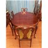 Image 6 : Gibbard Hondurasa Mahogany Dining Table & 6 Chairs 42"W x 64"L x 31"H (With Leaves Extends to 96"L)