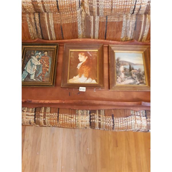 3 Prints - Picasso - Renoir - Unknown 11"W x 13"H