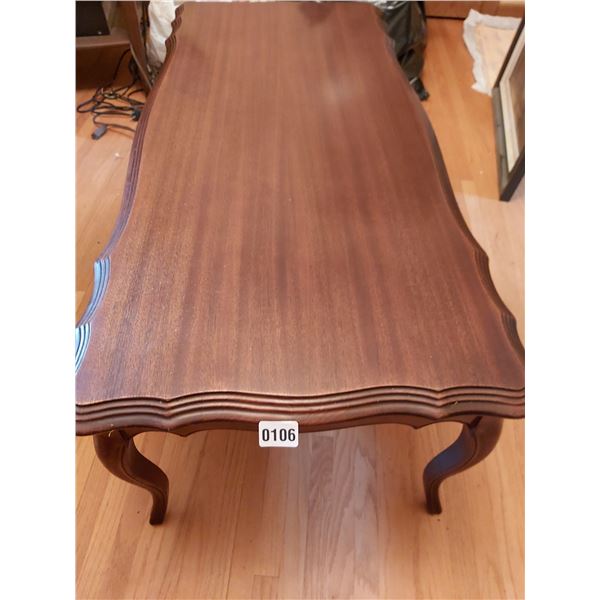 Deilcraft Wood Coffee Table 20"W x 44"L