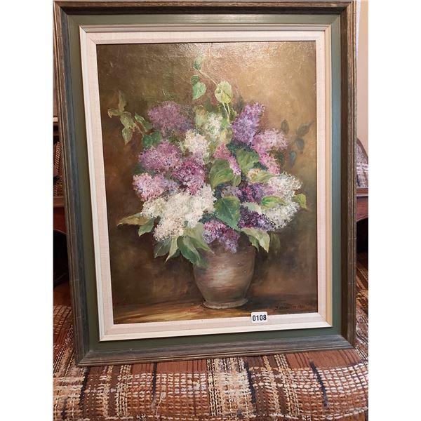 Flower Painting - Artist J. Kluczyski