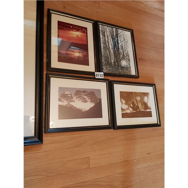 4 Assorted Nature Pictures 10"W x 8"H - Village Street Print 16"W x 21.5"H