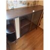 Image 2 : Vintage Cabinet with Glass Sliding Doors 48"L x 12"D x 34"W