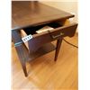 Image 6 : Heirloom Wooden Table with 1 Drawer 17.5"W x 28"D x 21"H