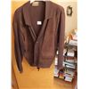 Image 5 : Suede Jacket - Suede and Wool Sweater - Size Unknown