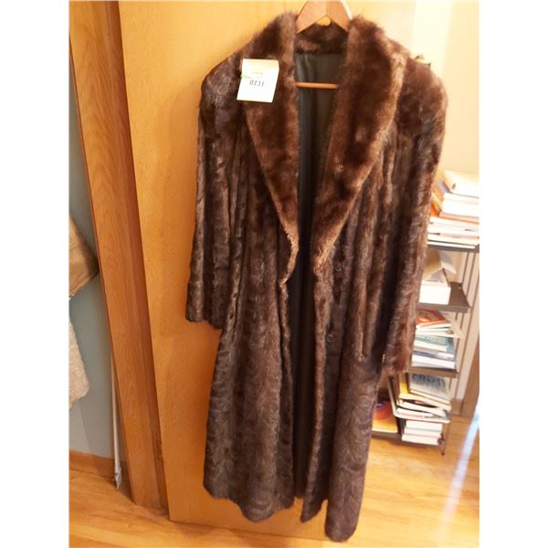 Three Quarter Length Fur Coat - Womens Size Unknown