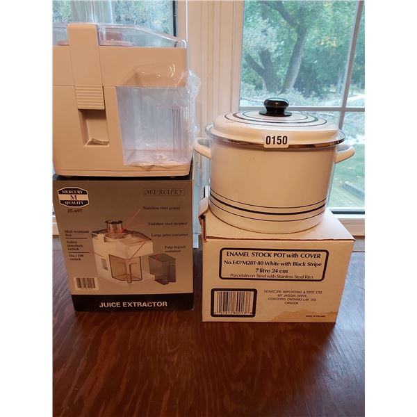 7 Litre Enamel Stock Pot - Mercury Juice Extractor