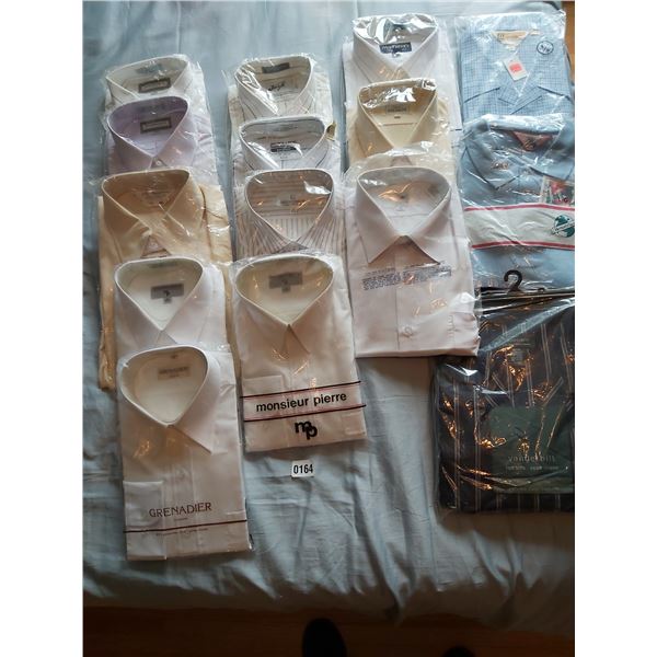 13 Mens Shirts Size 16 or Large - Mens Pajamas Large