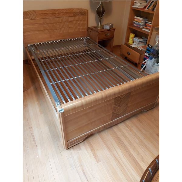 Full Size Bed Frame with Headboard and Footboard