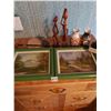 Image 2 : Assorted Home D‚cor - Vases, Wooden Statues, Paintings Artist K. Charles 30.5"W x 10.5"H