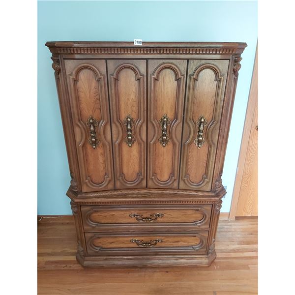 Armoir (Golden Pecan) 39.5"W x 19.5"D x 60"H