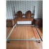 Image 1 : Queen Size Bed Frame with Headboard & 2 Bedside Tables