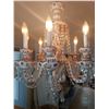 Image 2 : Bohemian Crystal Chandelier (Pink) Hangs 35"