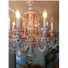 Image 3 : Bohemian Crystal Chandelier (Pink) Hangs 35"