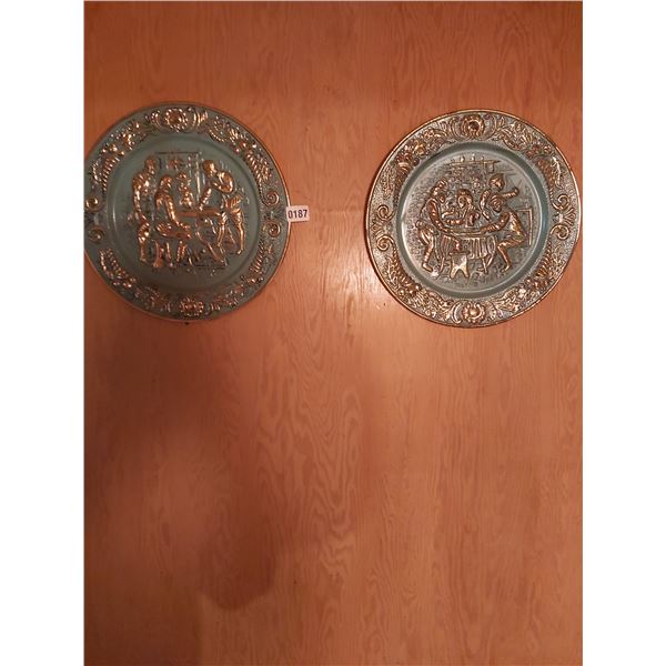 2 Wall Plates - 14" Diameter