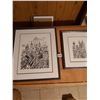 Image 1 : 2 Limited Edition Drawings 16" x 19" & 12" x 13.5" Artist Unknown