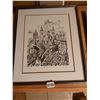 Image 2 : 2 Limited Edition Drawings 16" x 19" & 12" x 13.5" Artist Unknown
