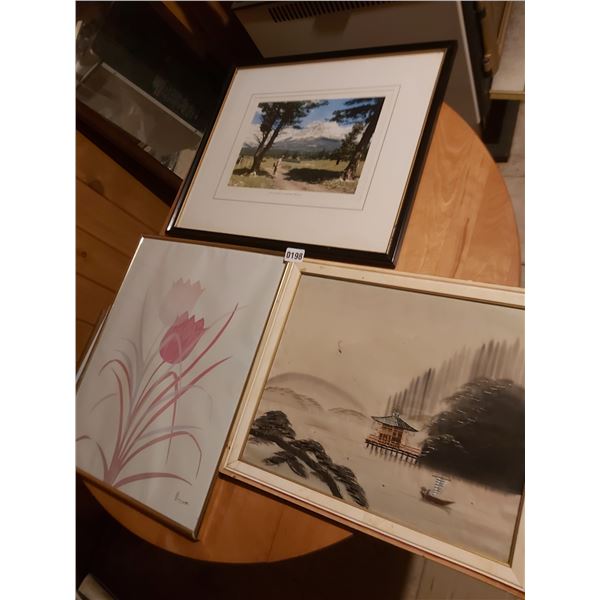 3 Assorted Framed Pictures Artists Unknwon